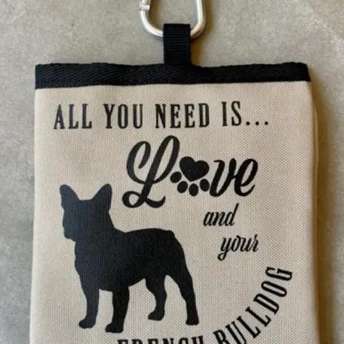 Godbitholder med motiv av French Bulldog