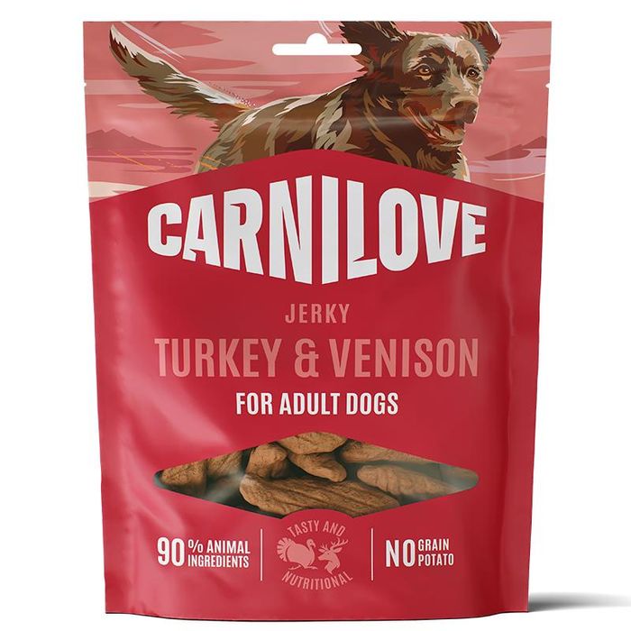Carnilove Meat Jerky Turkey with Venison Fillet