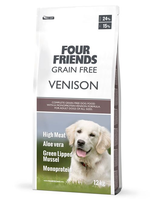 Hovedbilde Four Friends GF Venison Hundefôr
