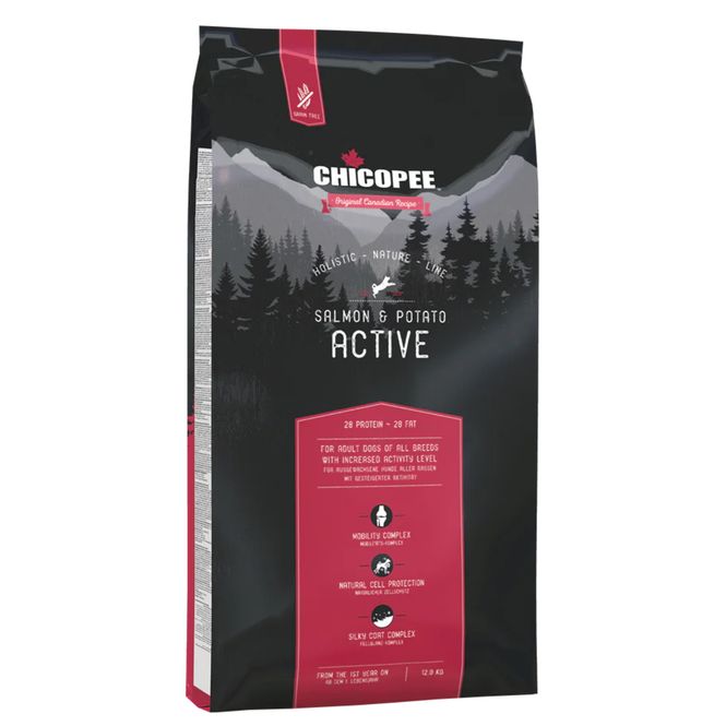 Hovedbilde Chicopee HNL Active Salmon & Potato Hundefôr 12 ...