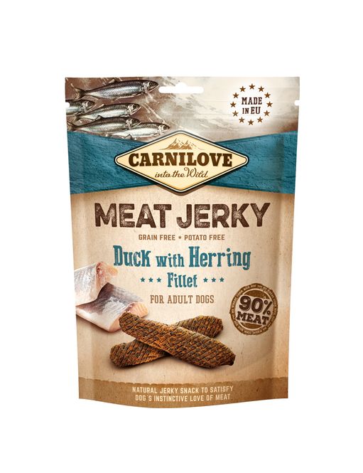 Hovedbilde Carnilove Meat Jerky Duck with Herring Fillet