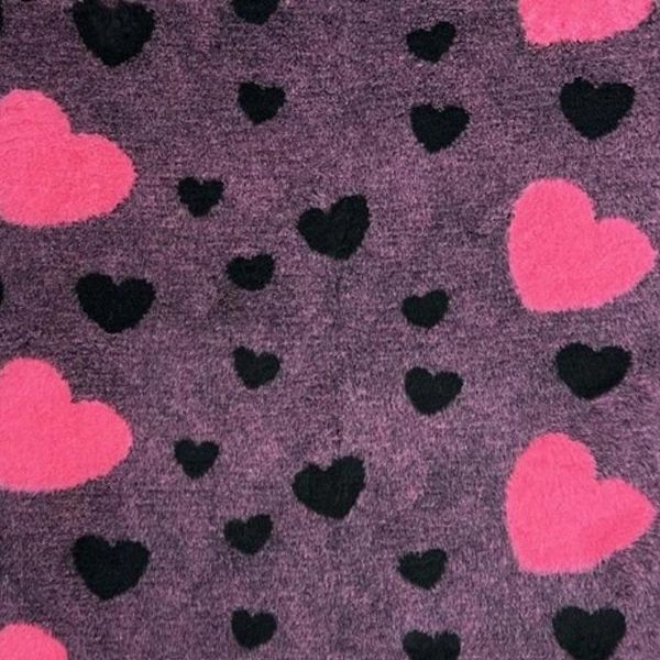 Hovedbilde Vetbed til hund lillamelert med rosa hjerte 100 x ...