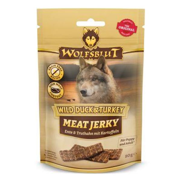 Hovedbilde WOLFSBLUT Wild Duck & Turkey Meat Jerky