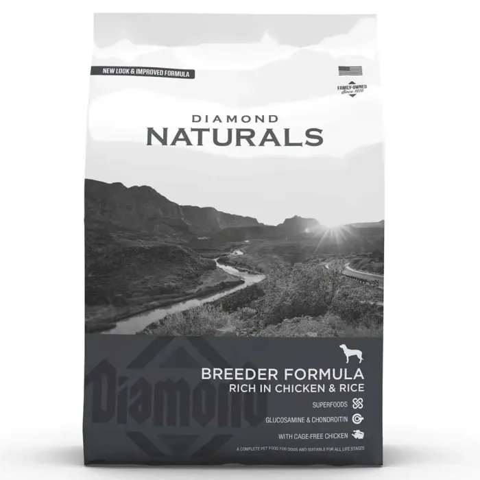 Diamond Naturals Breeder Chicken & Rice 20 kg Hundefôr