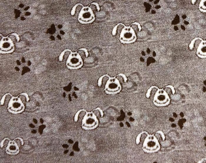Vetbed til hund med motiv av hund 100 x 150 cm 