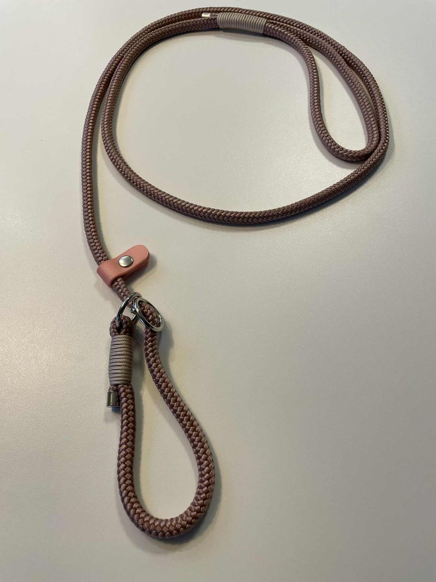 Vofforama retrieverkobbel i flettet tau, med stopper