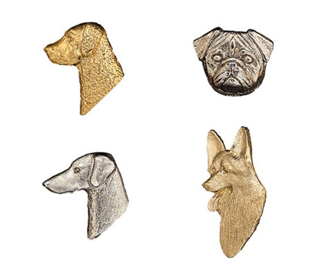 Hovedbilde Brosjer med hundehode